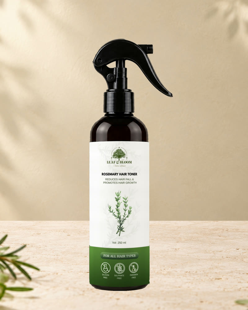 Rosemary Hair Toner in a 250 ml spray bottle
